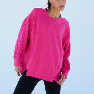 FP Movement by Free People Hot Pink Oversized Sweatshirt